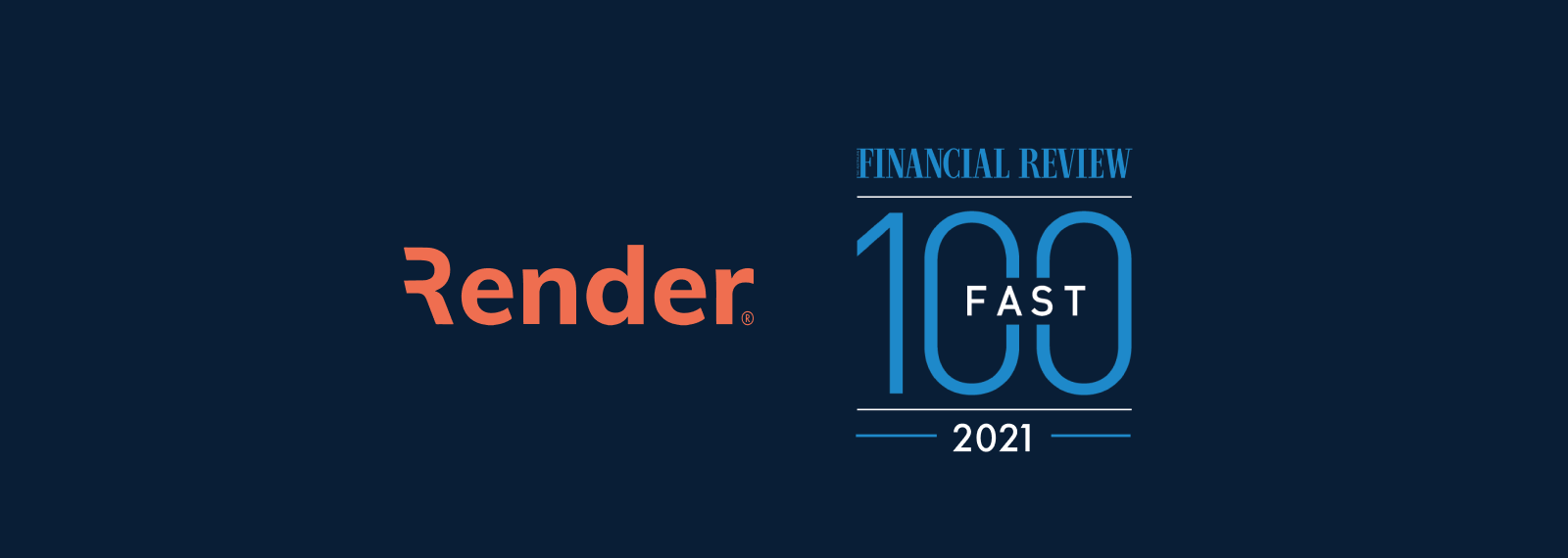 Render ranks 26th in 2021 AFR Fast 100 companies